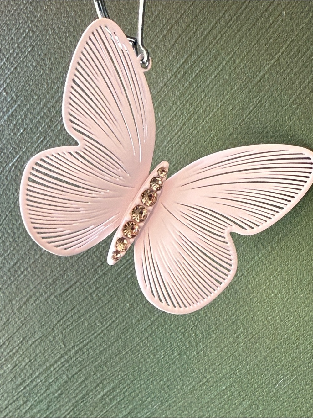 Butterfly Earring Soft Pink - Picture 6 of 9